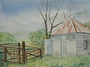 Art - Painting - Hut